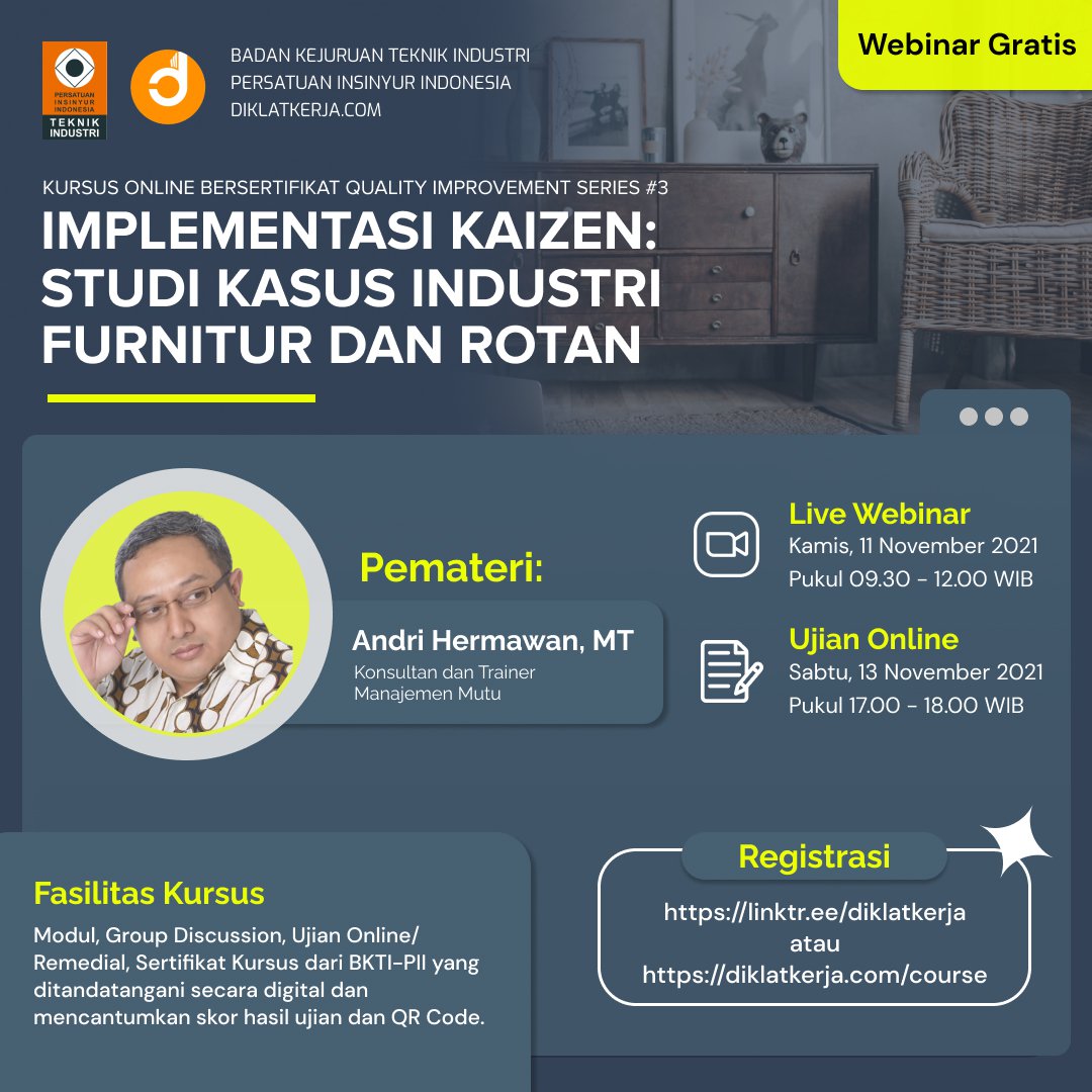 [Tanya Jawab] Implementasi Kaizen: Studi Kasus Industri Furnitur dan Rotan