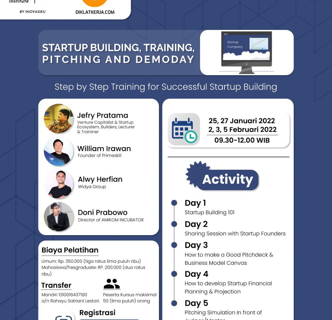Startup Building Training