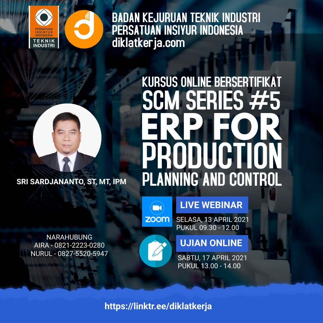 [Tanya Jawab] ERP for Production Planning and Control