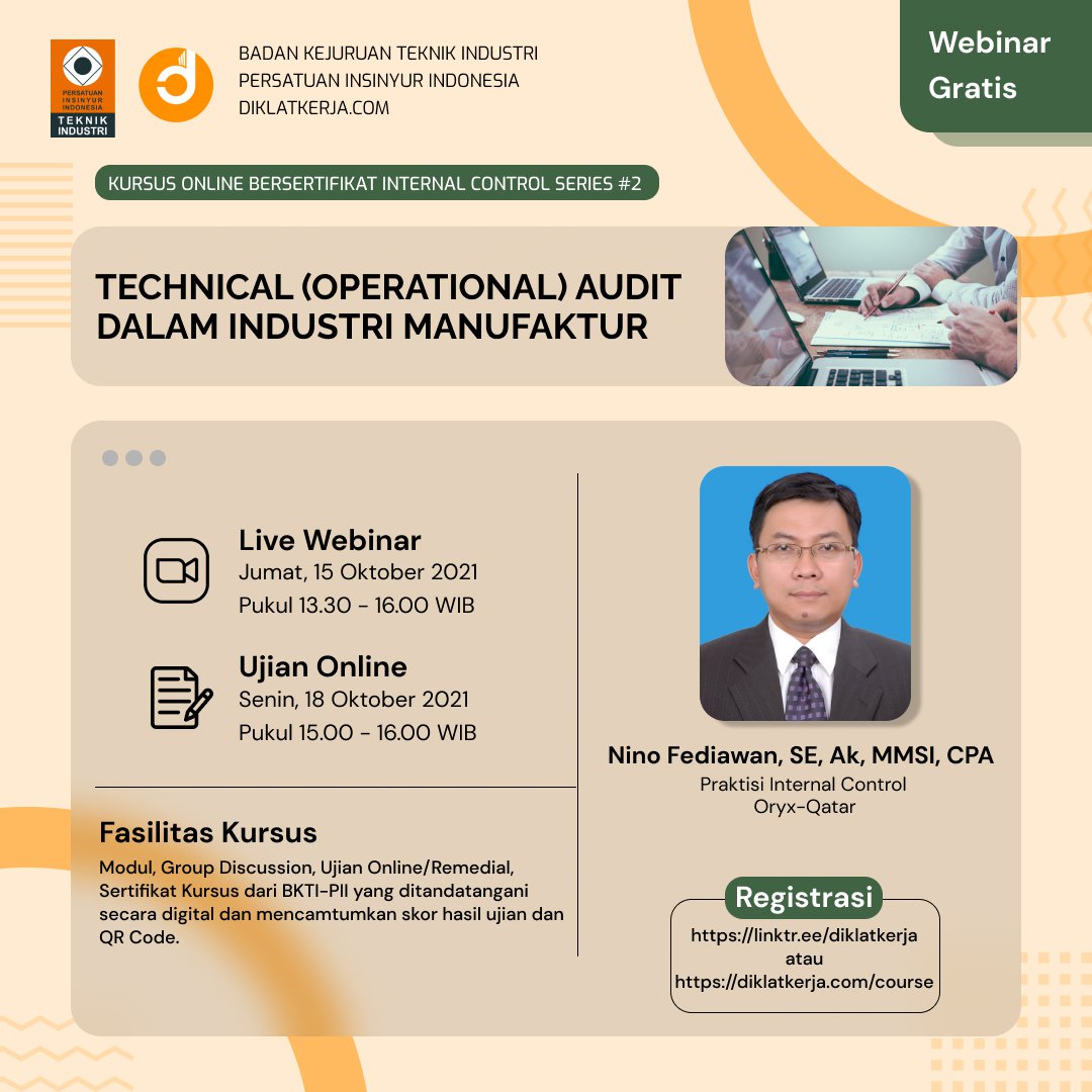 [Tanya Jawab] Technical (Operational) Audit dalam Industri Manufaktur