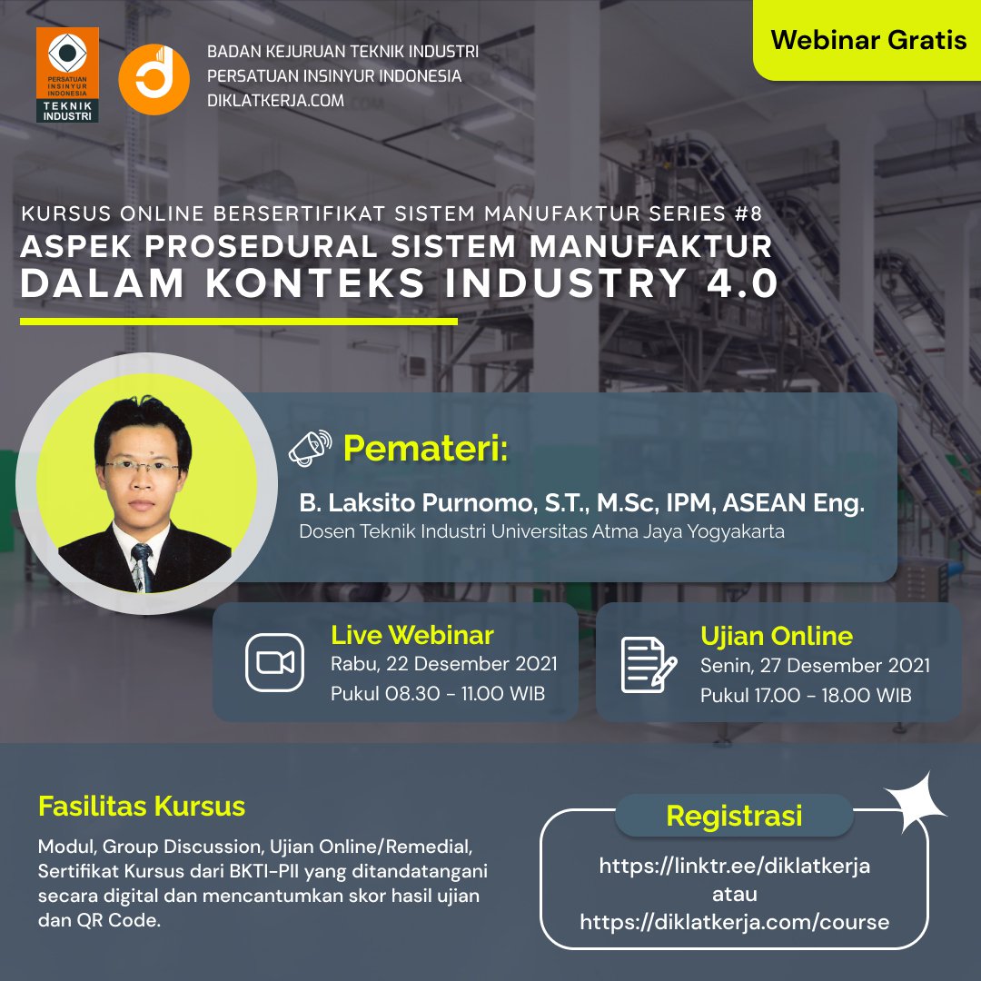 [Tanya Jawab] Aspek Prosedural Sistem Manufaktur dalam Konteks Industry 4.0