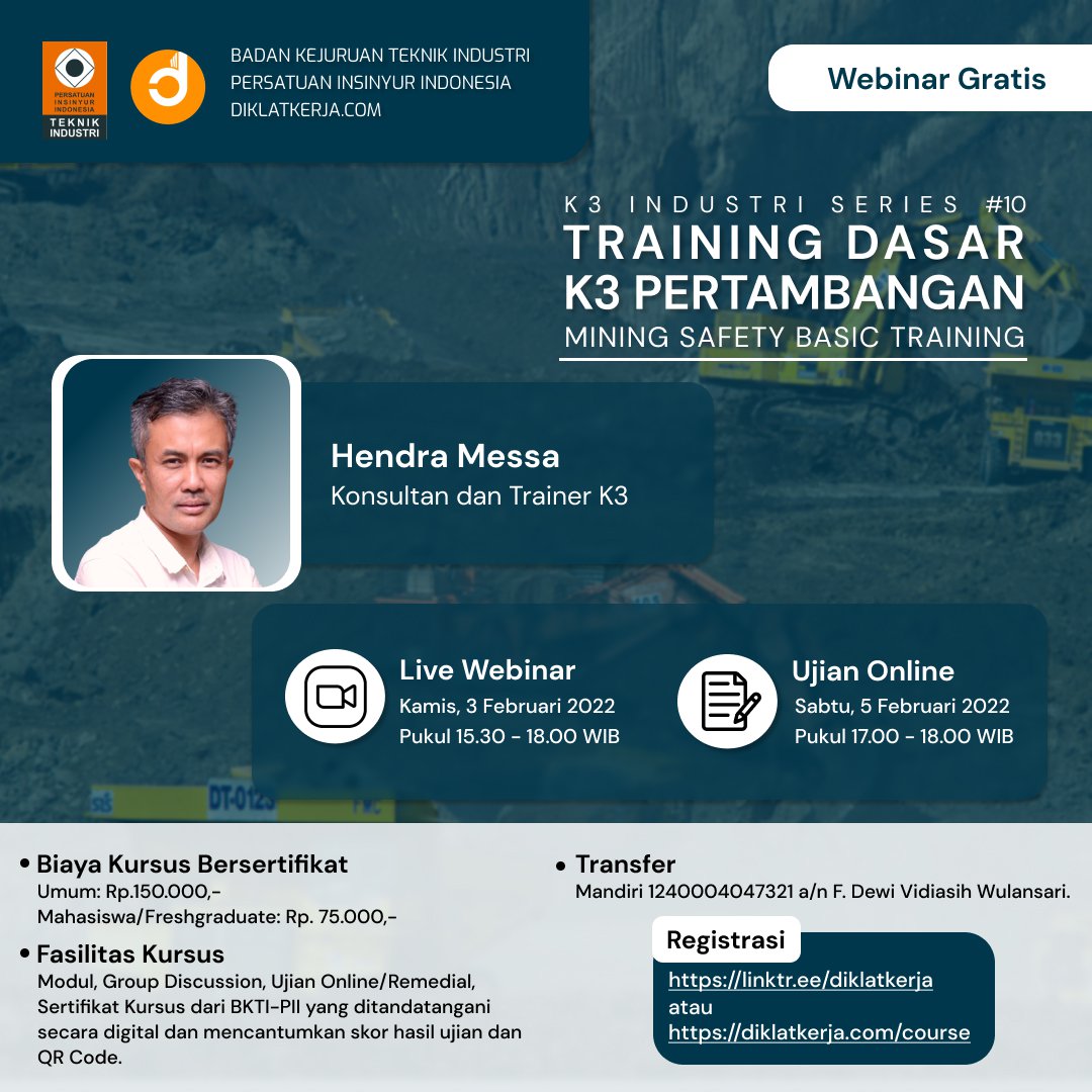 [Tanya Jawab] Training Dasar K3 Pertambangan