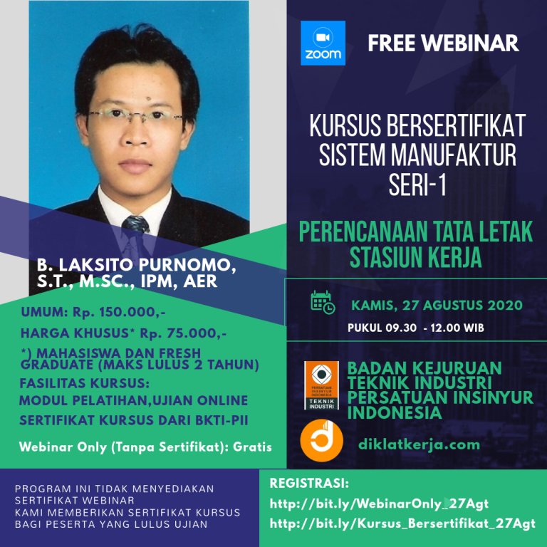 Batch 2 Sistem Manufaktur Seri-1: Perencanaan Tata Letak Stasiun Kerja