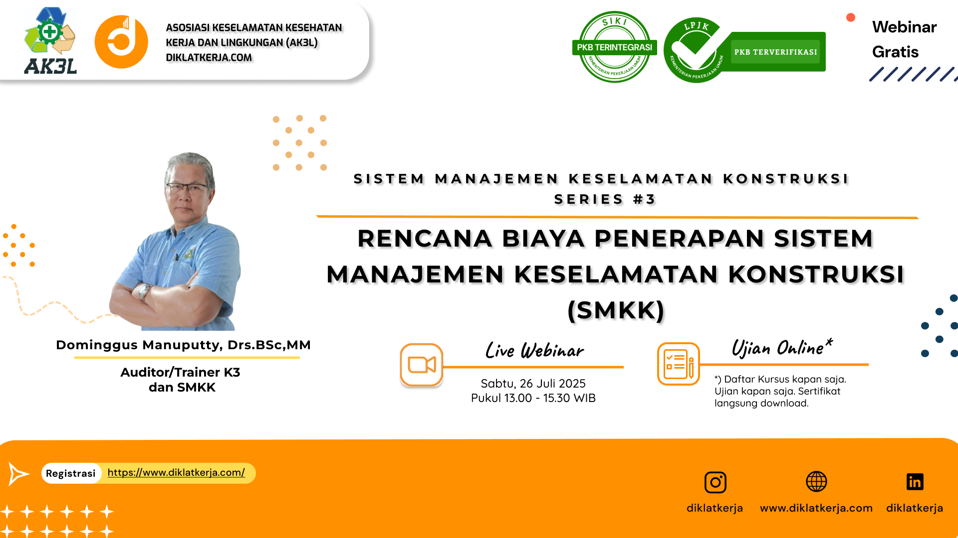 Rencana Biaya Penerapan Sistem Manajemen Keselamatan Konstruksi (SMKK)
