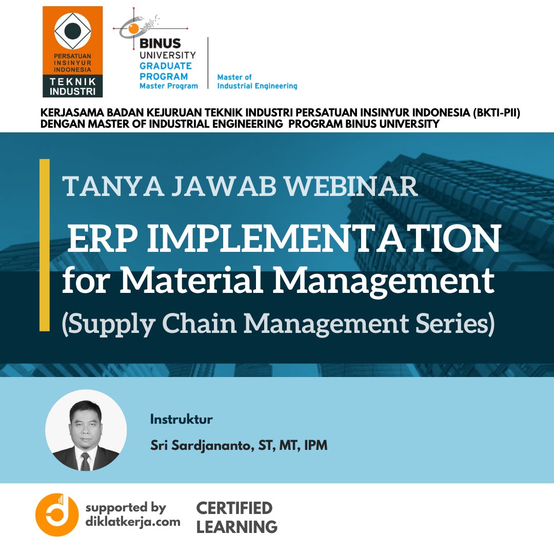 [Tanya Jawab] ERP Implementation for Material Management