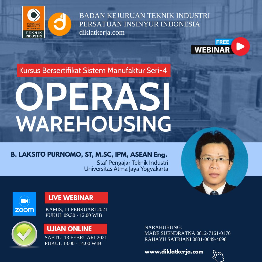 Batch 2 Sistem Manufaktur Seri-4: Operasi Warehousing