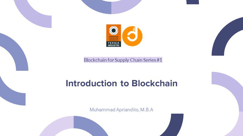 Introduction to Blockchain