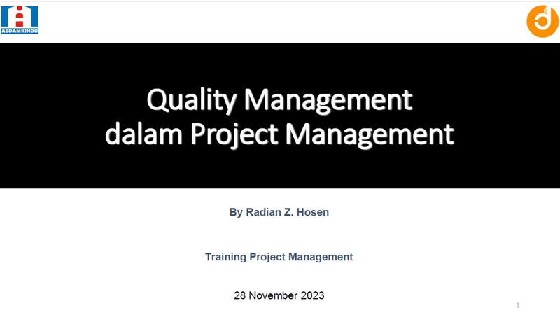 Quality Management dalam Project Management Part2