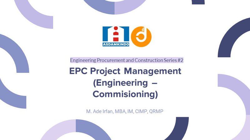 EPC Project Management (Engineering - Commisioning)