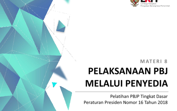 Materi 8. PBJ Melalui Penyedia