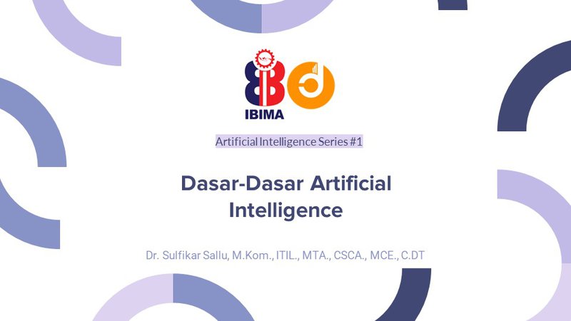 Dasar-Dasar Artificial Intelligence