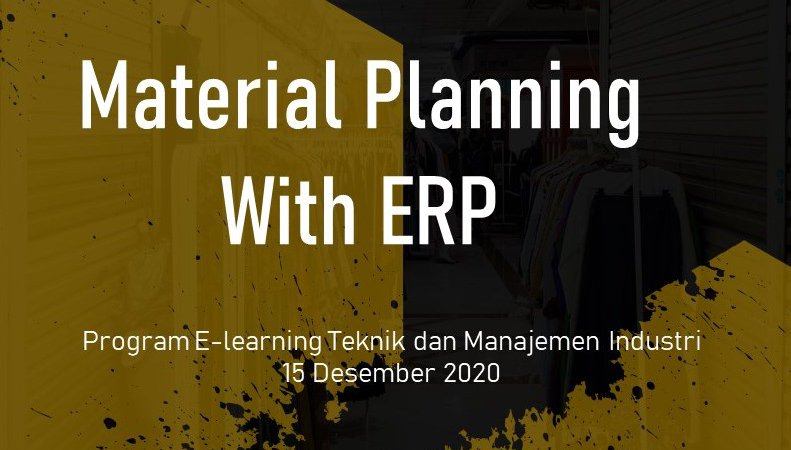 Material Planning with ERP