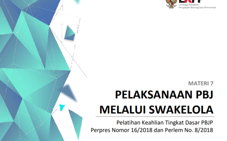 Materi 7. PBJ Melalui Swakelola