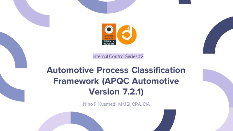 [Modul 2] Automotive Process Classification Framework (APQC Automotive Version 7.2.1)