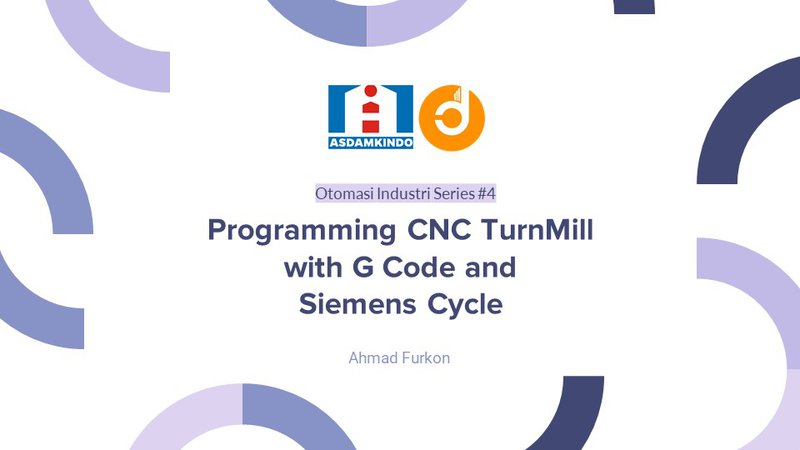 Programming CNC TurnMill with G Code and Siemens Cycle