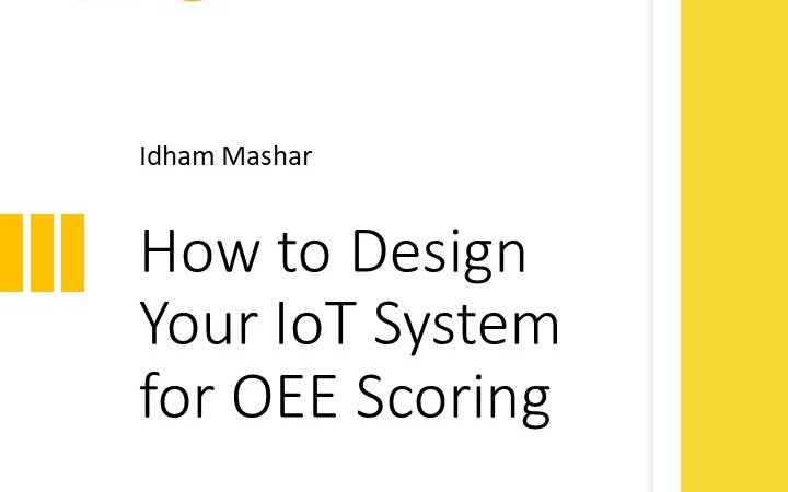 How Design Your IoT System for OEE Scoring