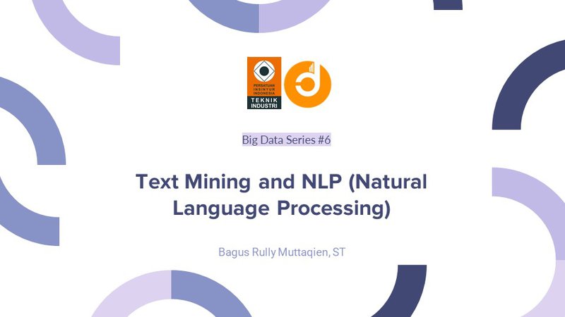 Text Mining and NLP (Natural Language Processing)